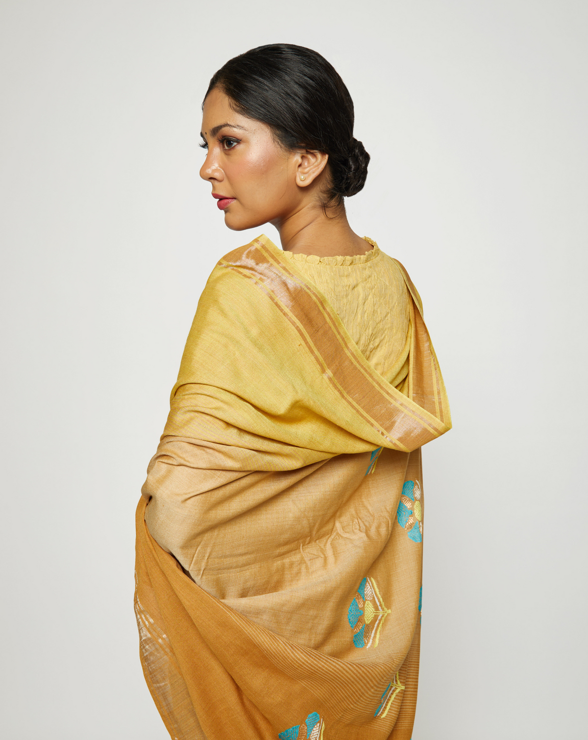 Pitah Handwoven Eri Silk Saree