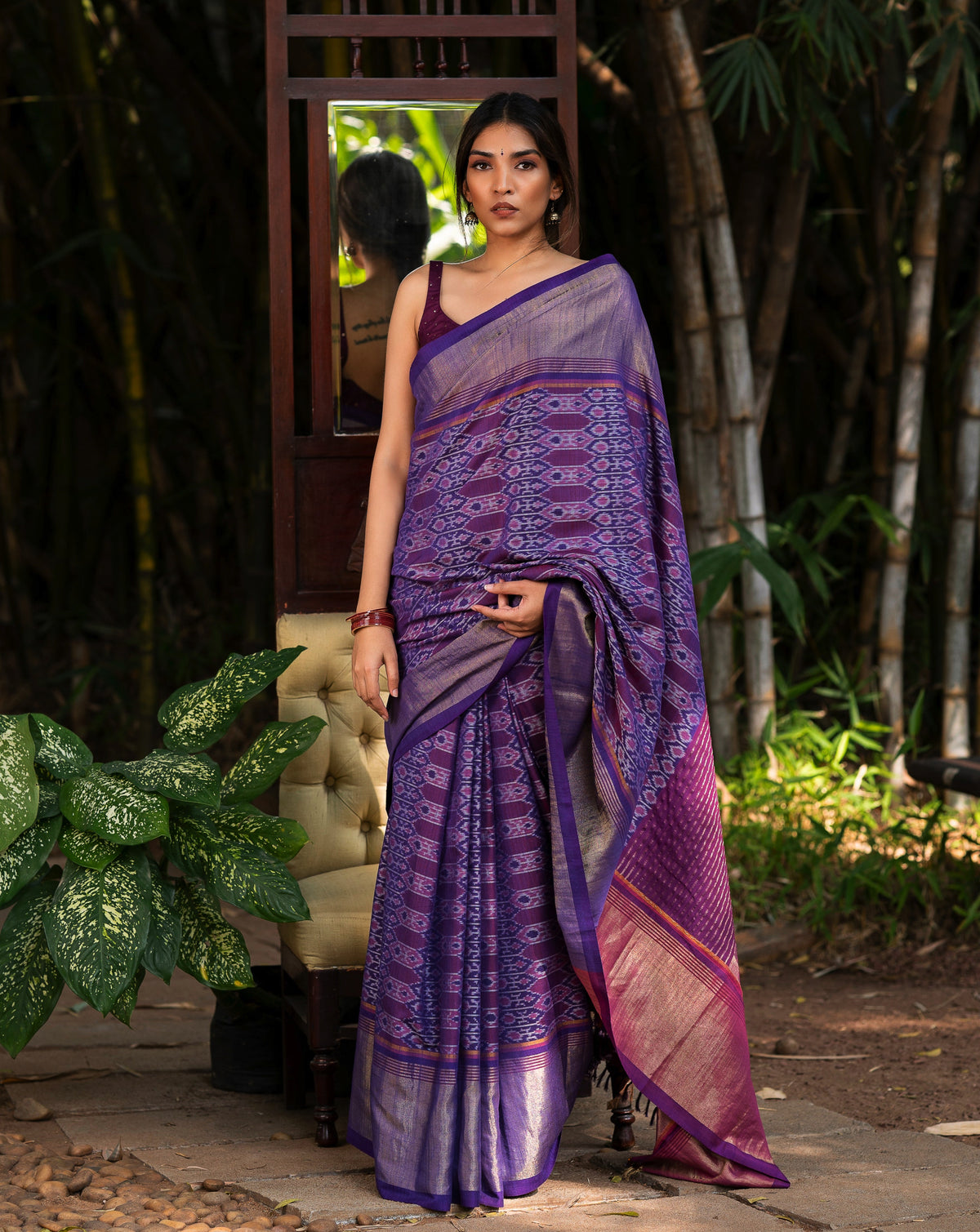 DIVISHA ERI IKAT SAREE