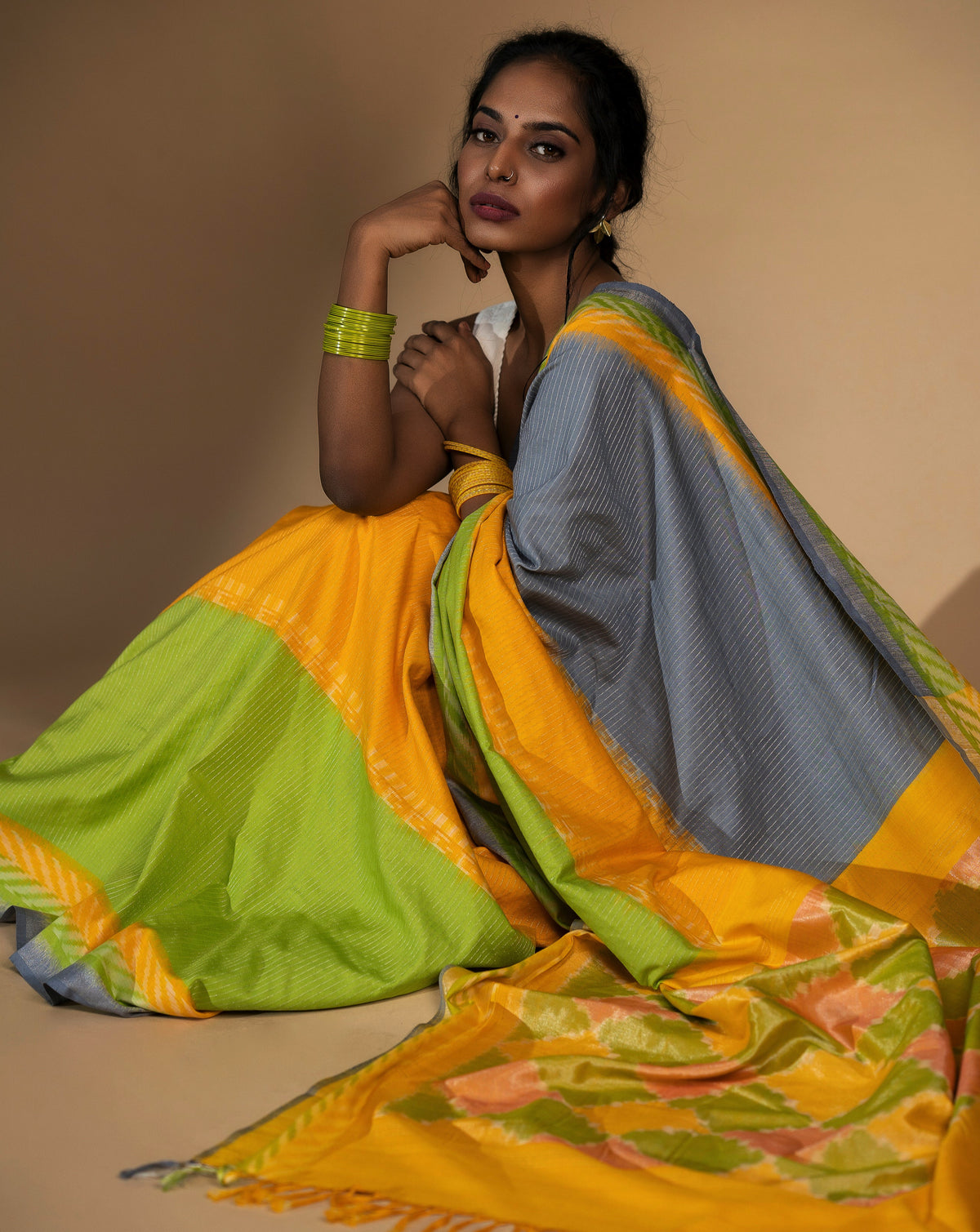 Trinayani Eri ikat Saree