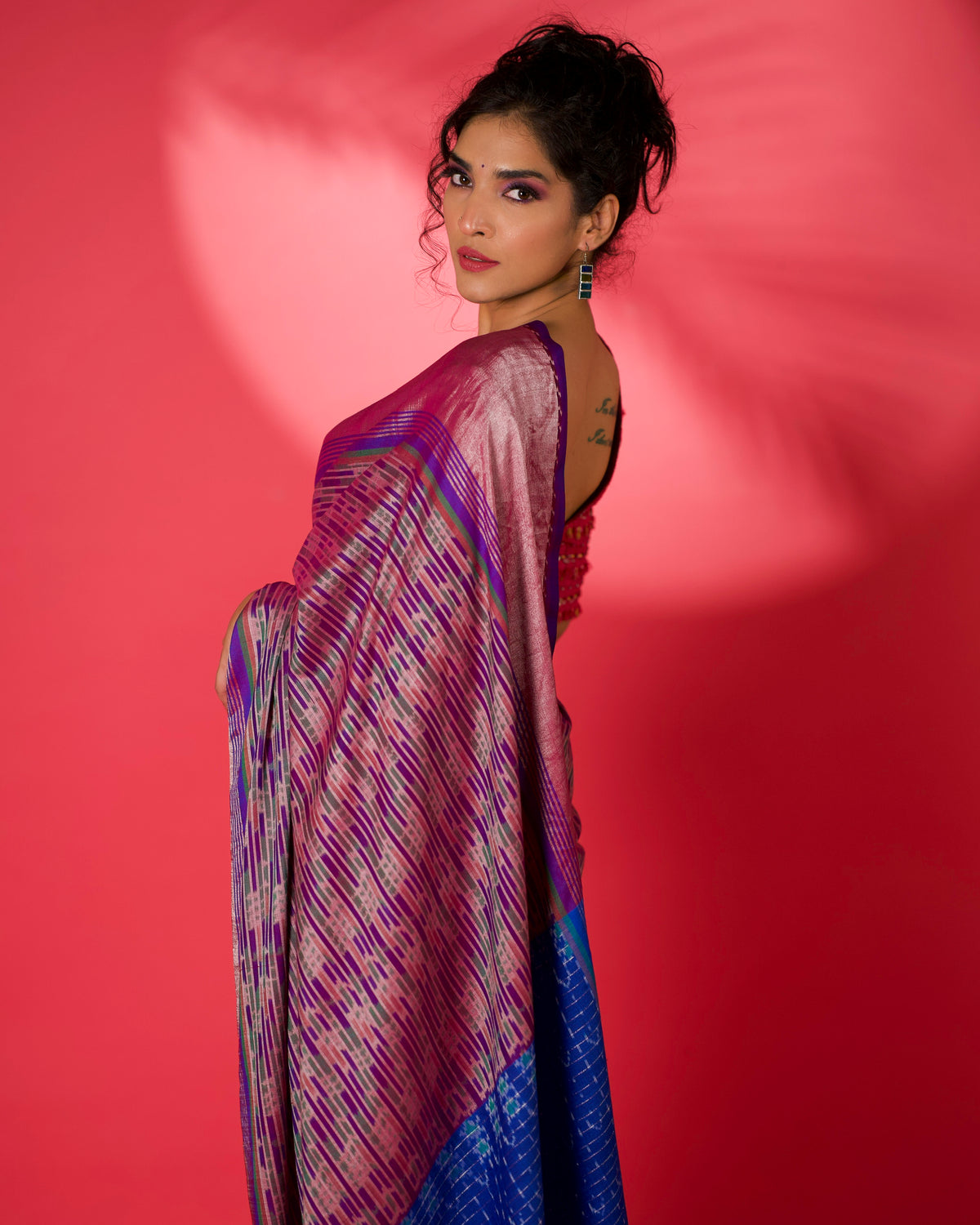 MAYUKHI Eri Silk Ikat Sari – Ereena