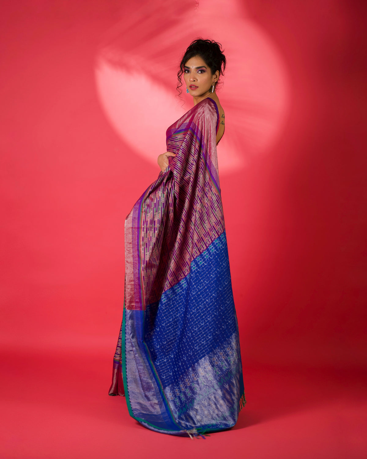 MAYUKHI Eri Silk Ikat Sari