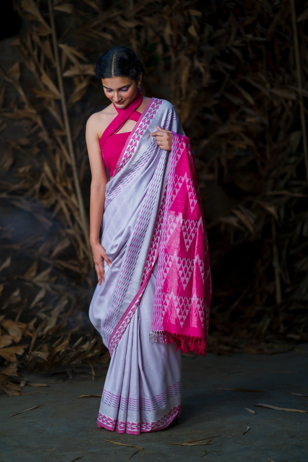 LILAC MAGIC ERI SILK SAREE