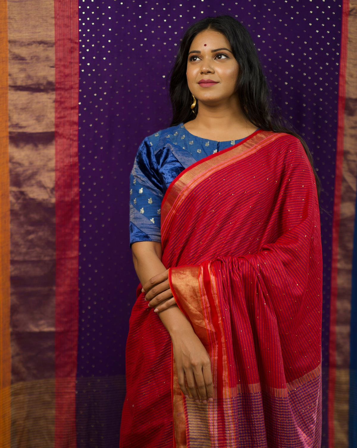 SPARKLE IN MY EYE - CHERRY ERI SILK SAREE